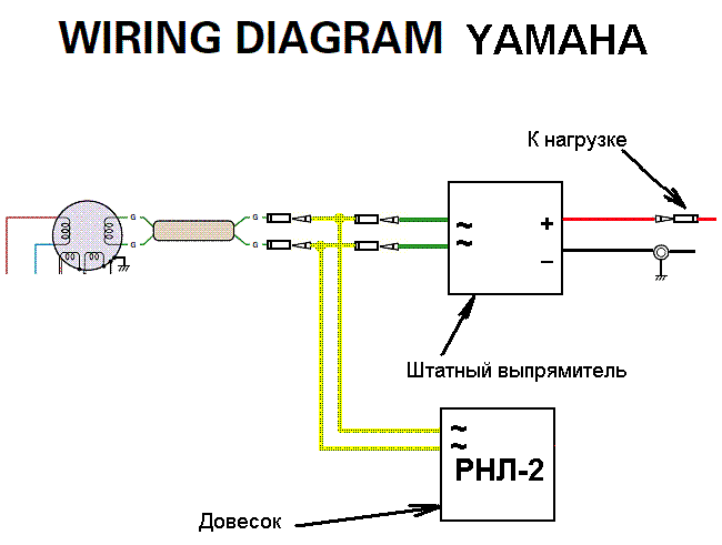 Схема подключения регулятора-довеска.