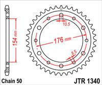 JT звезда задняя JTR1340.43