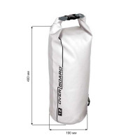 Водонепроницаемый гермомешок (с плечевым ремнем) OverBoard OB1003WHT - Waterproof Dry Tube Bag -12L (White)