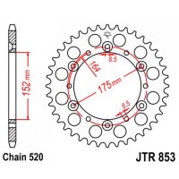 JT звезда цепного привода - JTR853.42